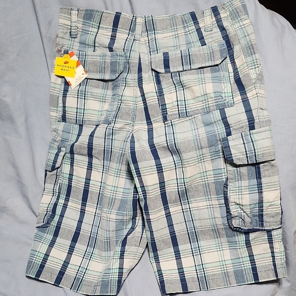 Cat & Jack Blue and White Plaid Shorts Lightweight Cotton - Picture 6 of 6